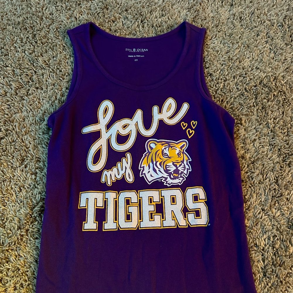 LSU Tigers cotton tank top